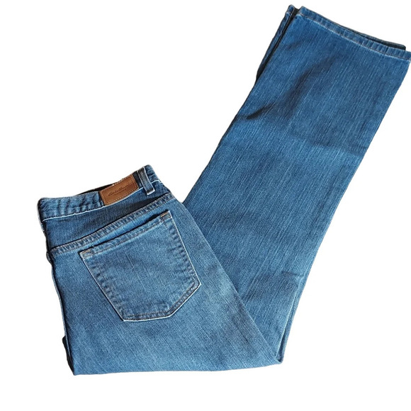 Eddie Bauer Premium‎ Denim Mid Rise Bootcut Jeans Stretch Medium Wash - Picture 5 of 10